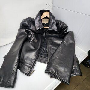 Guess by Marciano Black Leather Jacket Size L